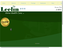 Tablet Screenshot of leelinhomehealth.net